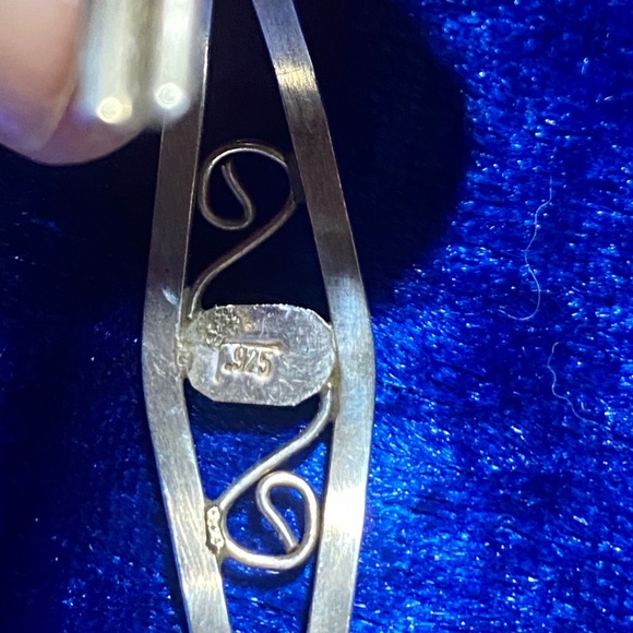 RARE Baby Bracelet Sterling Silver w/ Turquoise - Picture 8 of 9